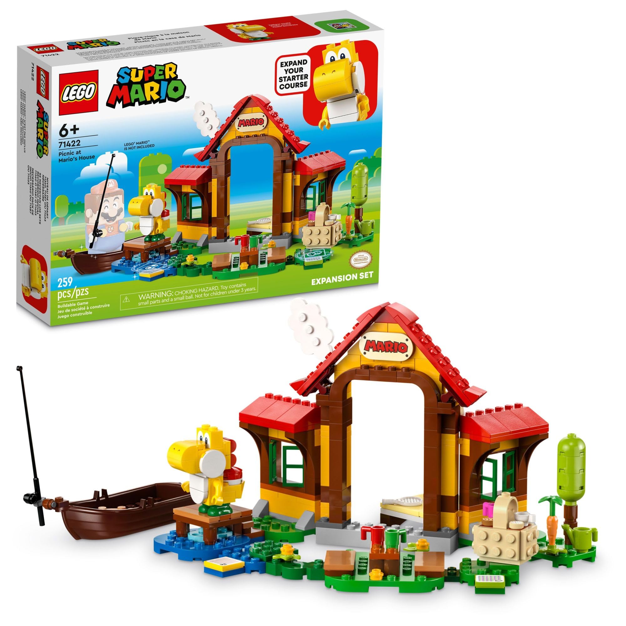 Set De Expansión Lego Super Mario Picnic At Mario's House 71422 - Venta Internacional.