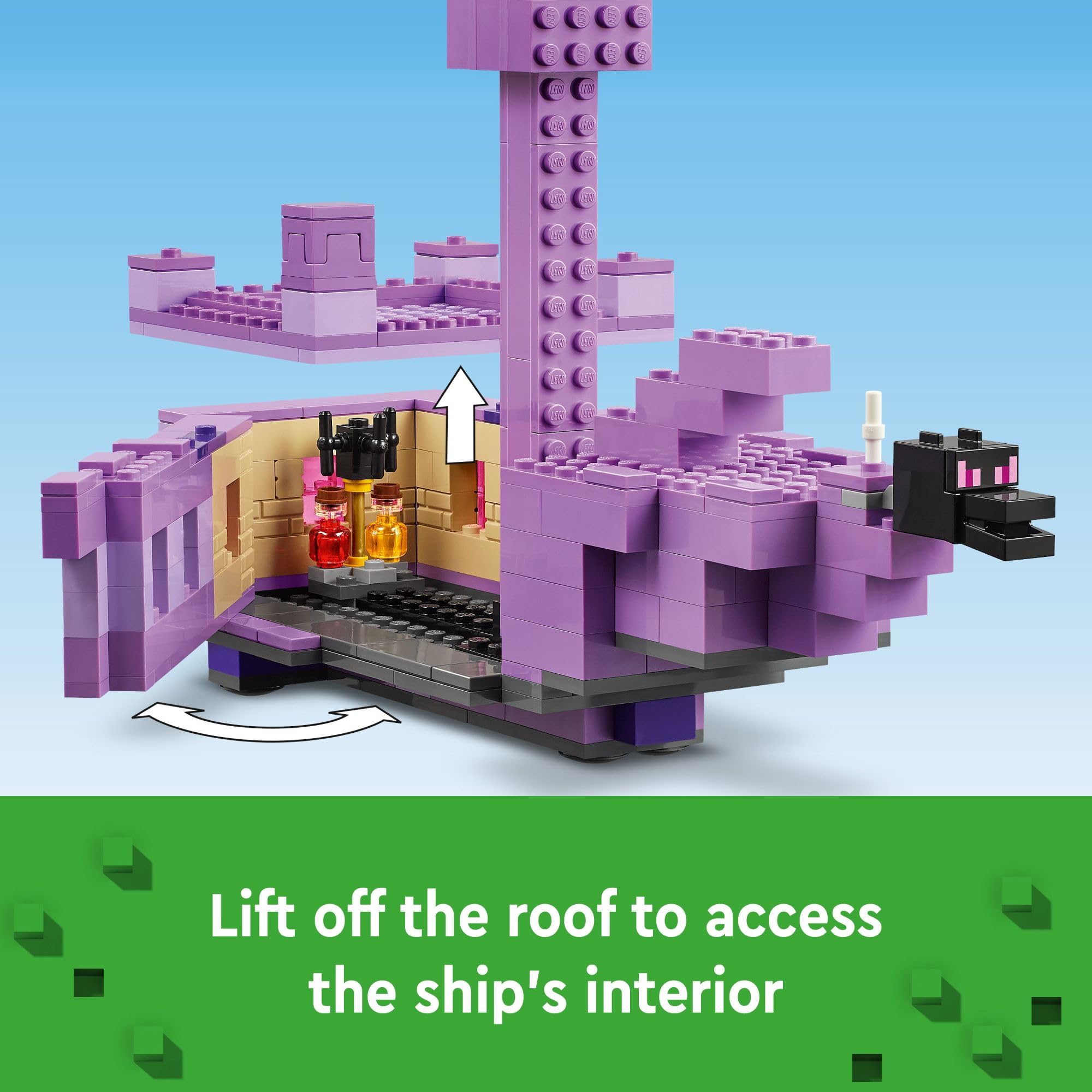 Foto 5 pulgar | Set De Construcción Lego Minecraft The Ender Dragon Y End Ship 21264 - Venta Internacional.