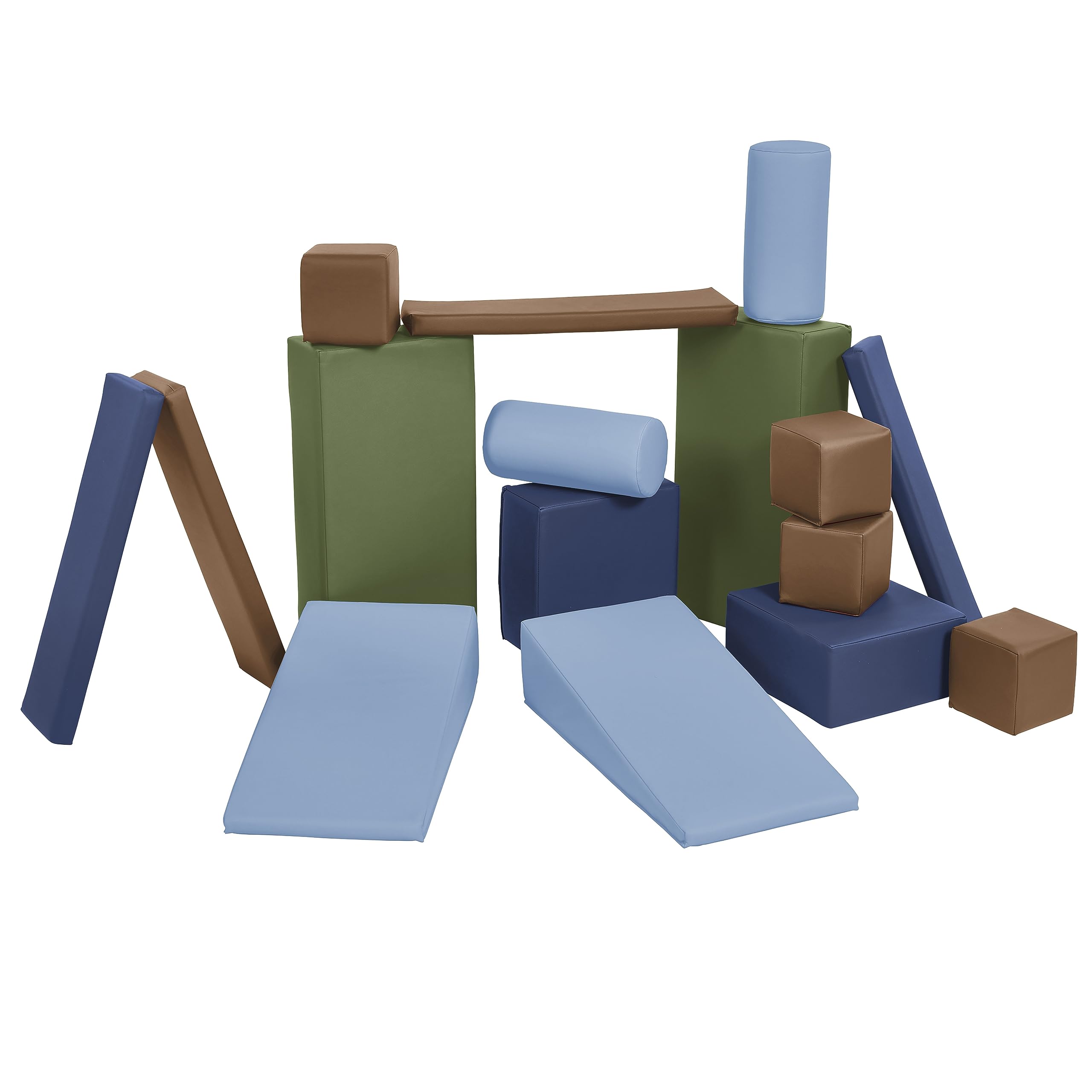 Foto 2 pulgar | Softzone Soft Builder Blocks Ecr4kids Earthtone, 16 Piezas - Venta Internacional.