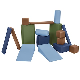 Foto 1 | Softzone Soft Builder Blocks Ecr4kids Earthtone, 16 Piezas - Venta Internacional.