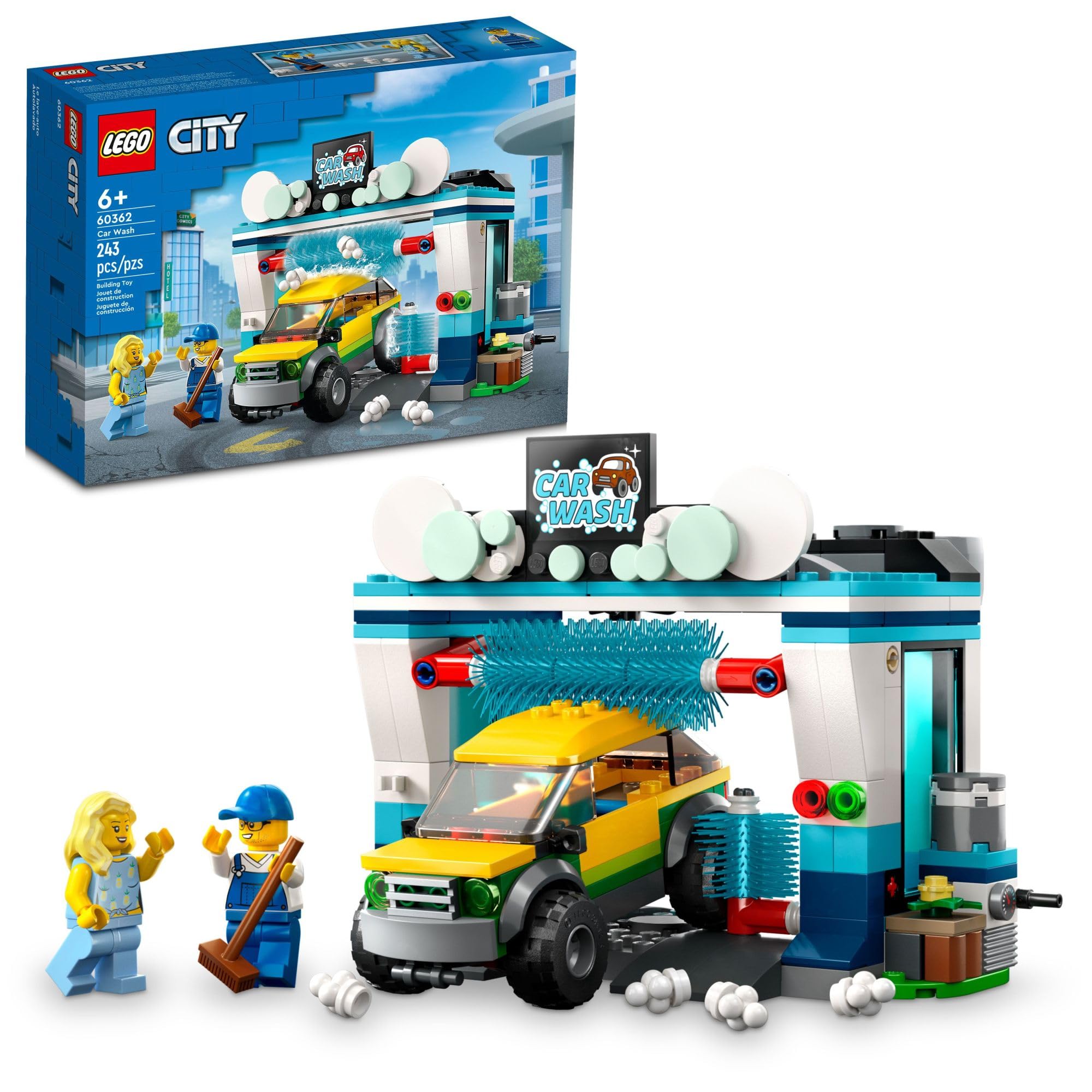 Foto 2 pulgar | Set De Juguetes De Construcción Lego City Car Wash 60362 Para Niños Mayores De 6 Años - Venta Internacional.