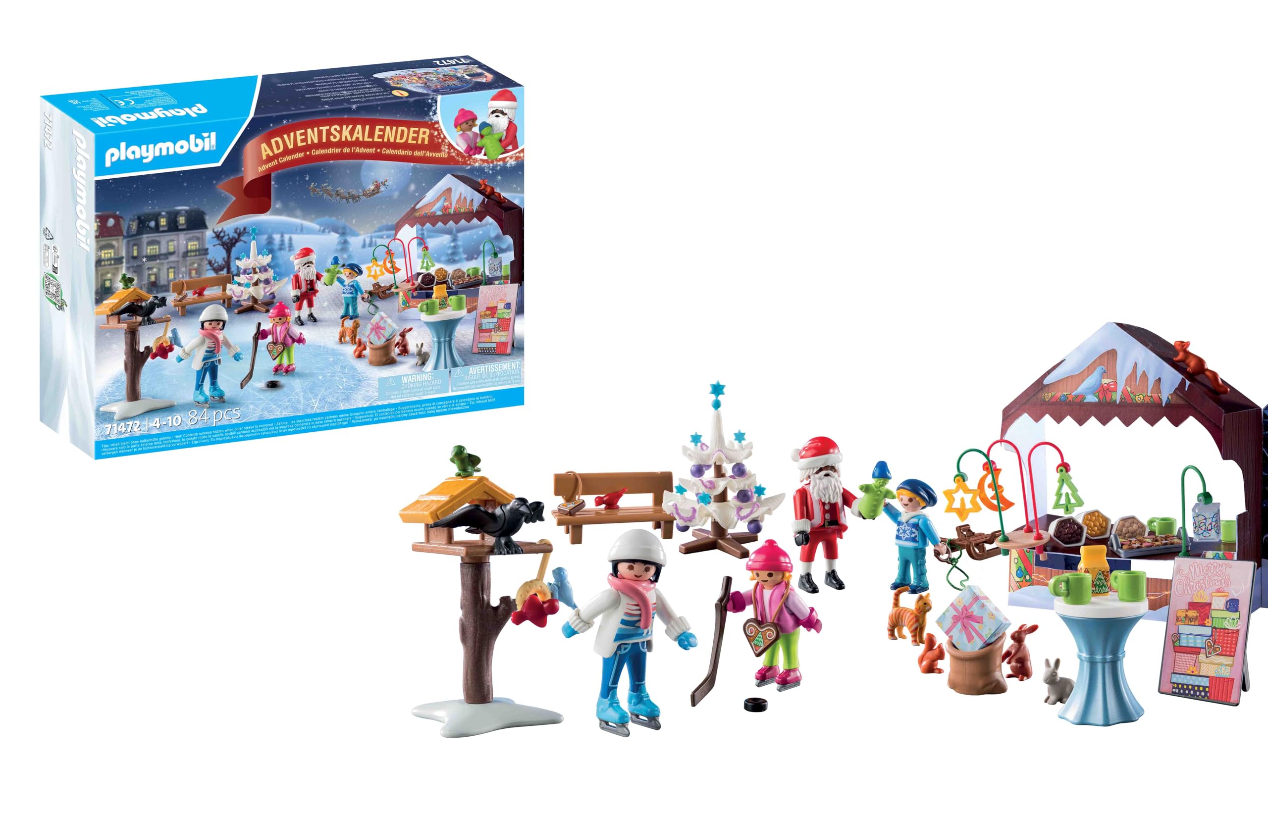 Calendario De Adviento Playmobil Viaje Al Mercado Navideño - Venta Internacional.