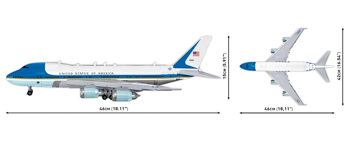 Foto 5 pulgar | Avión Cobi Boeing 747 Air Force One Con 1087 Piezas - Venta Internacional.