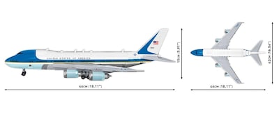 Foto 4 | Avión Cobi Boeing 747 Air Force One Con 1087 Piezas - Venta Internacional.