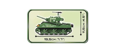 Foto 6 | Bloques De Construcción: Colección Histórica Cobi, Segunda Guerra Mundial, Sherman M4a3e2 - Venta Internacional.