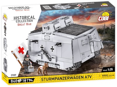 Foto 2 | Tanque Building Blocks Cobi Historical Collection Great War A7v, 840 Unidades - Venta Internacional.