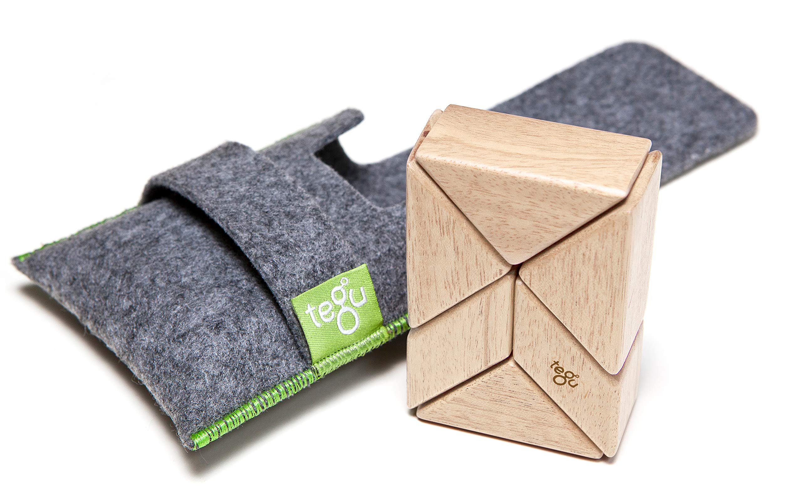 Set De 6 Bloques Magnéticos De Madera Con Forma De Prisma De Bolsillo Toy Tegu - Venta Internacional. $841