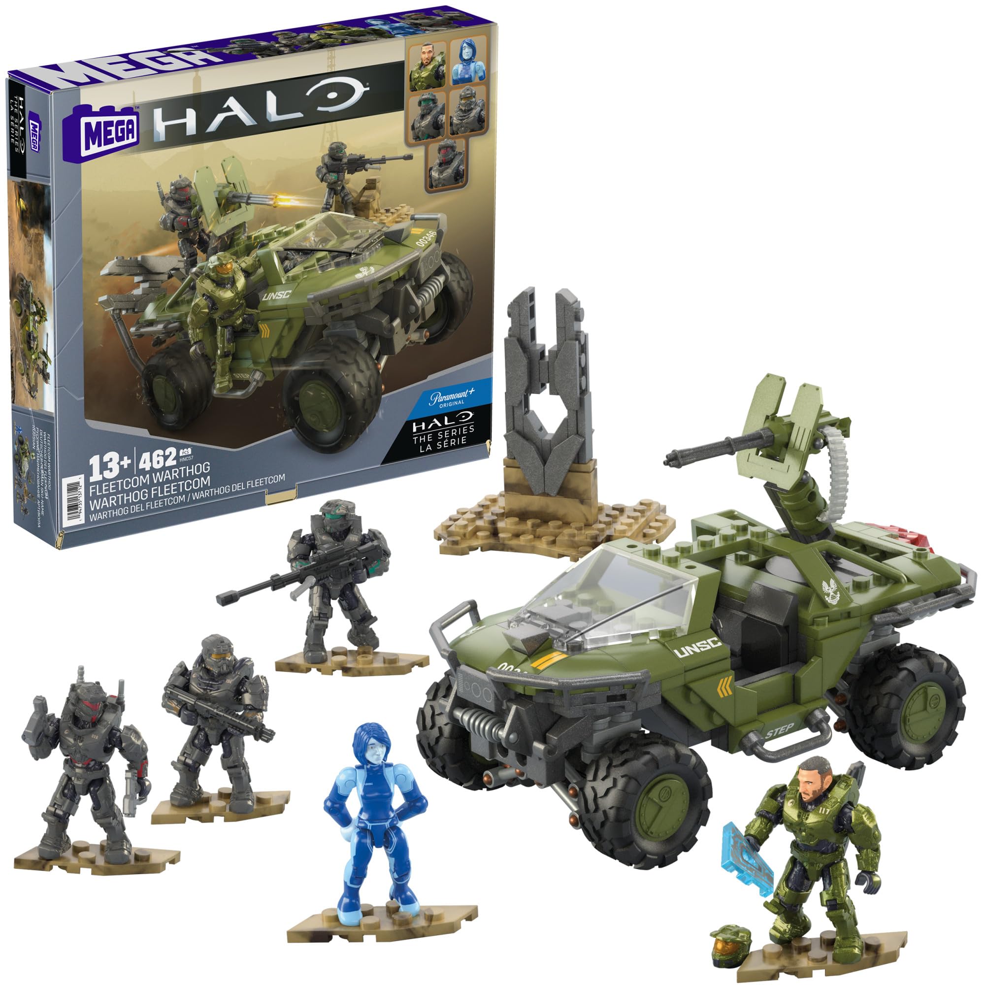 Set De Juguetes De Construcción Mega Halo The Series Fleetcom Warthog Atv - Venta Internacional.