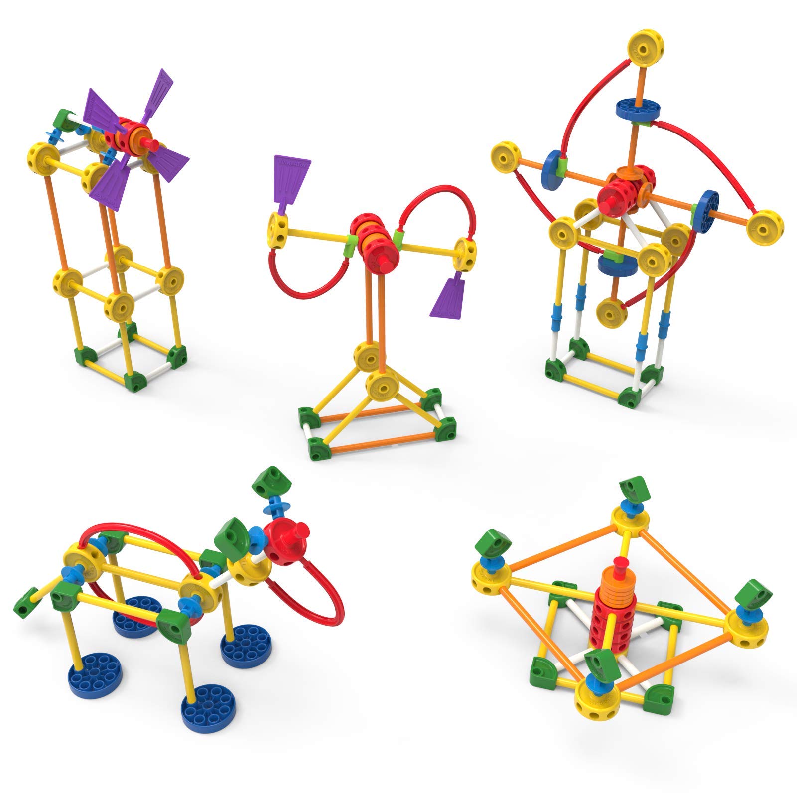 Foto 7 pulgar | Juguete De Construcción K'nex Tinkertoy, Lata Retro, 100 Piezas, Más De 3 Años - Venta Internacional.