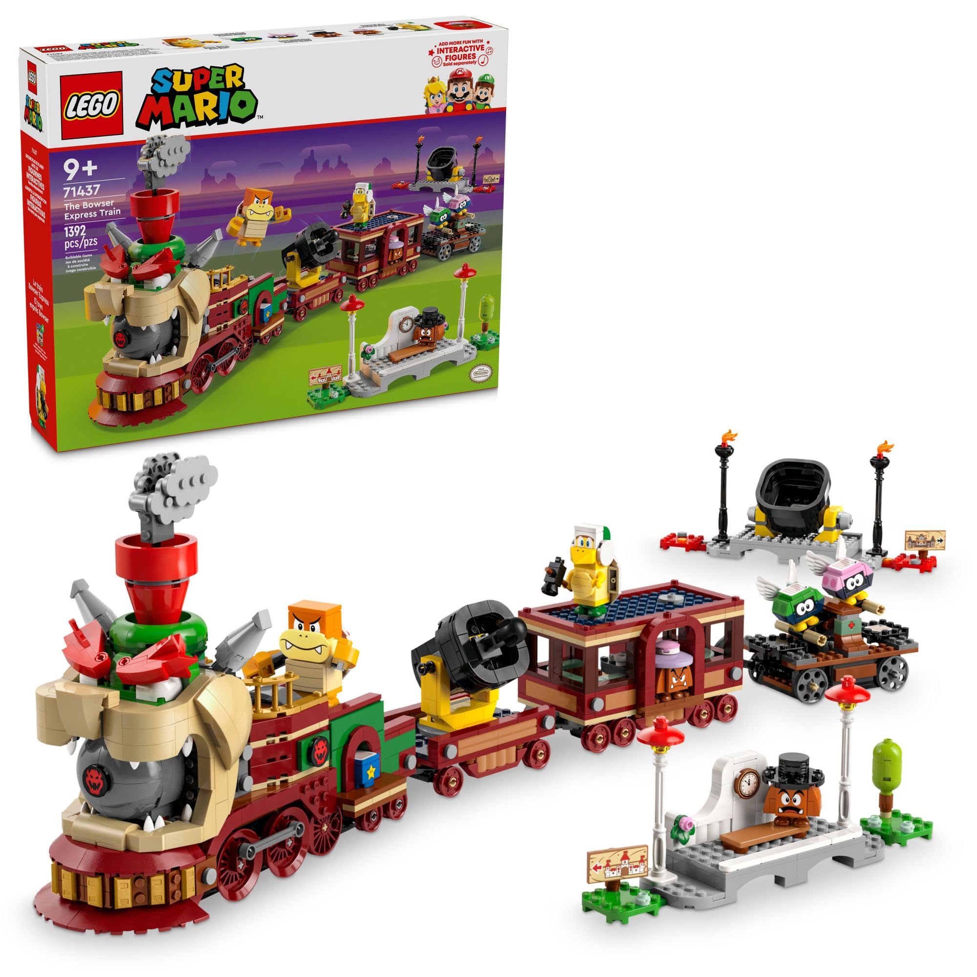 Tren De Juguete Lego Super Mario The Bowser Express 71437 - Venta Internacional. $3,556