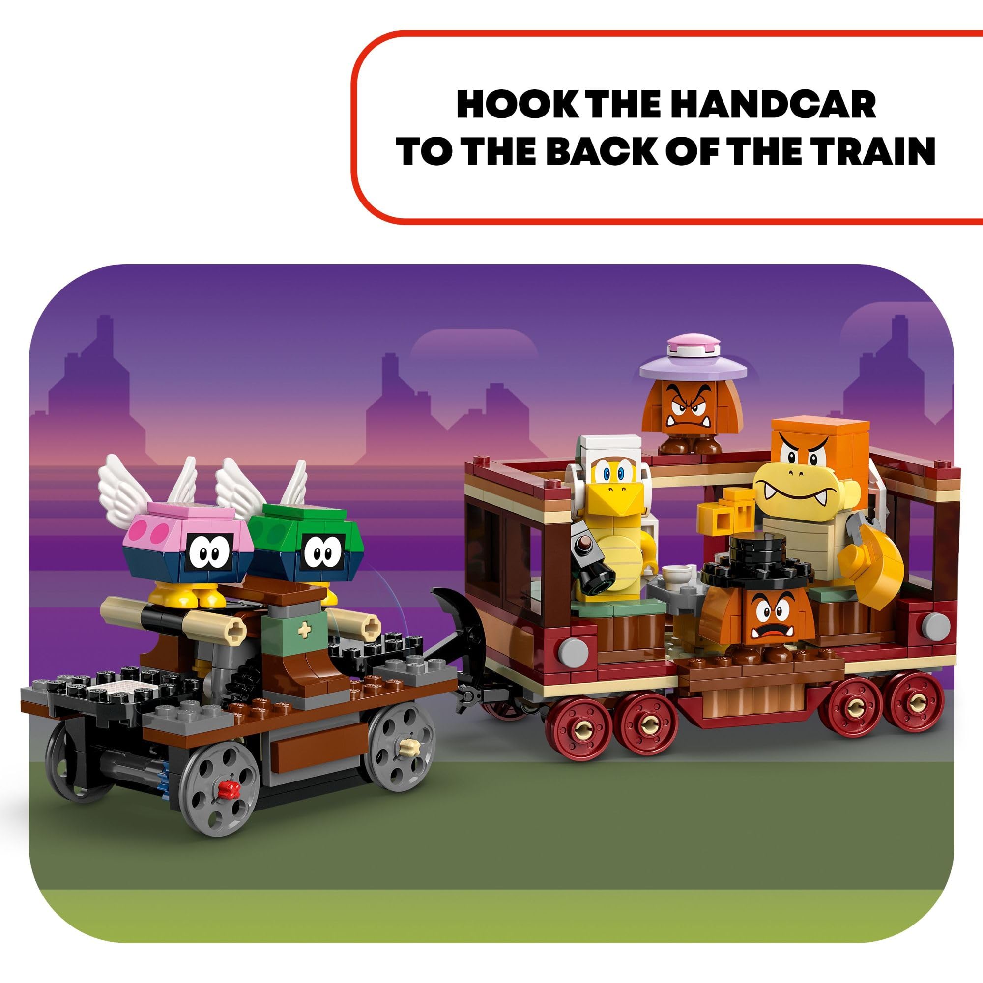 Foto 5 | Tren De Juguete Lego Super Mario The Bowser Express 71437 - Venta Internacional.