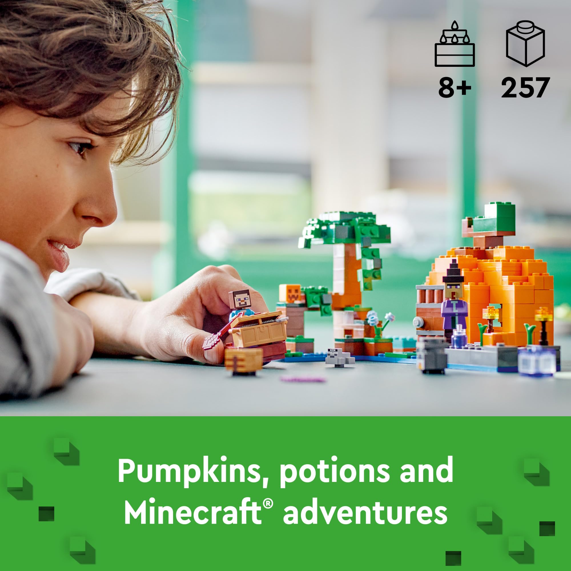Foto 3 pulgar | Juguete De Construcción Lego Minecraft The Pumpkin Farm 21248 Kids 8+ - Venta Internacional.