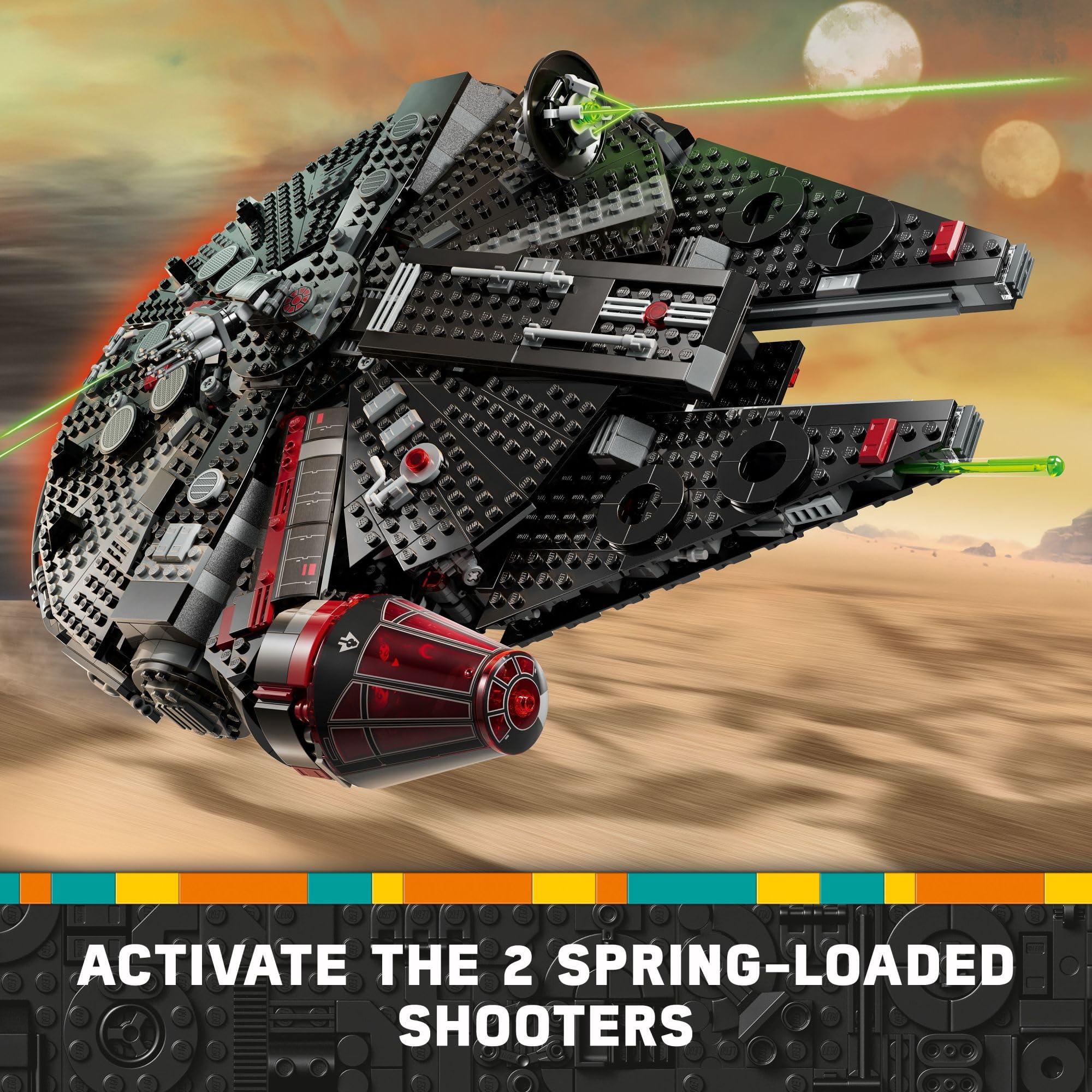 Foto 6 pulgar | Juguete Lego Star Wars The Dark Falcon Starship 75389 Con 6 Minifiguras - Venta Internacional.