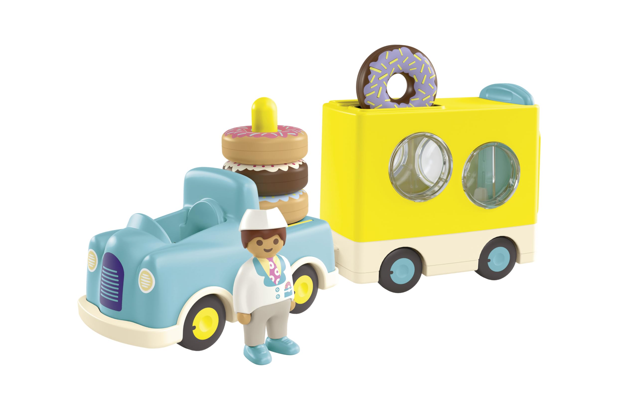 Foto 5 pulgar | Camión Toy Playmobil Junior Donut Con Apilamiento Y Clasificación, 1+ - Venta Internacional.