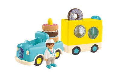 Foto 4 | Camión Toy Playmobil Junior Donut Con Apilamiento Y Clasificación, 1+ - Venta Internacional.