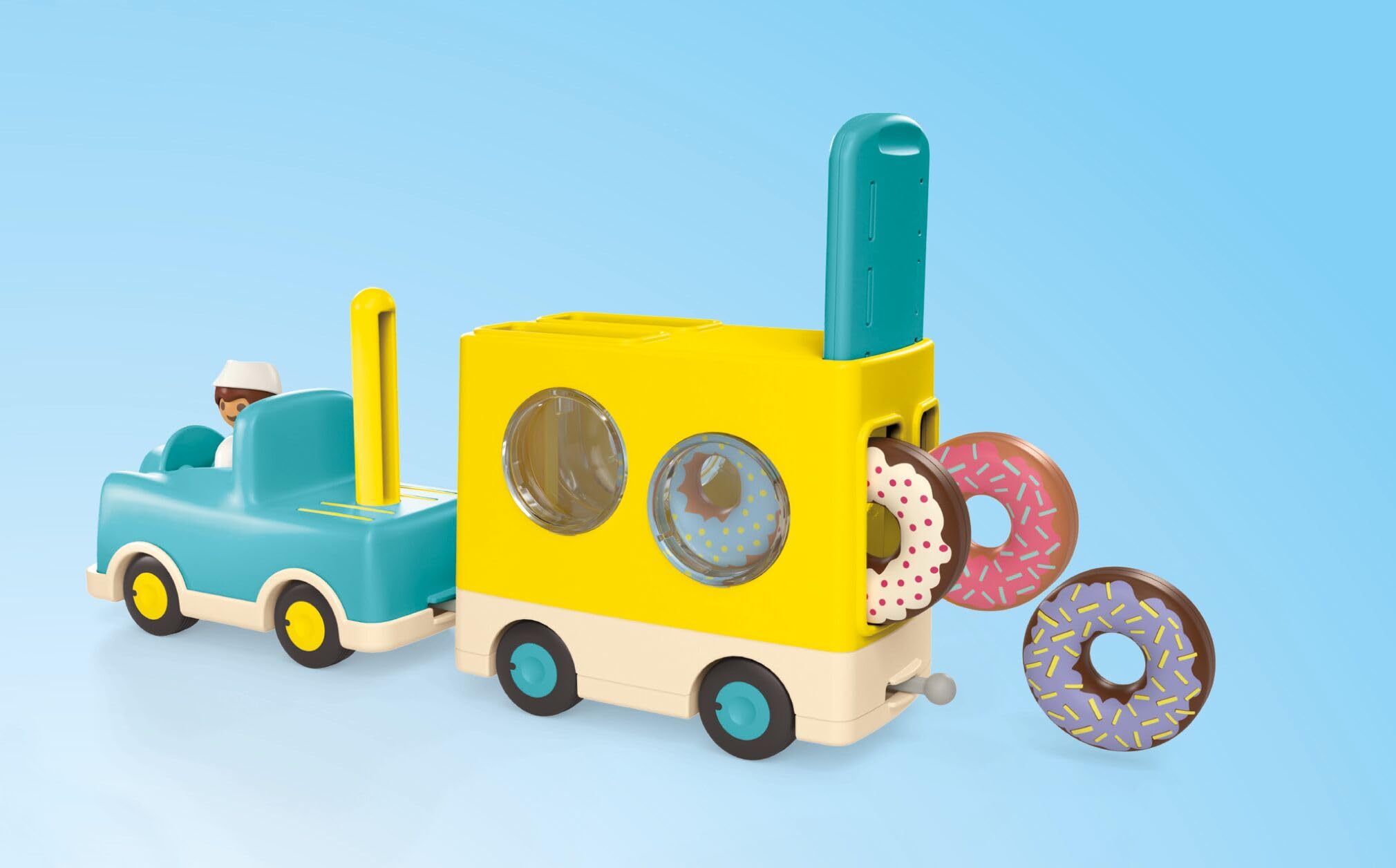 Foto 7 pulgar | Camión Toy Playmobil Junior Donut Con Apilamiento Y Clasificación, 1+ - Venta Internacional.