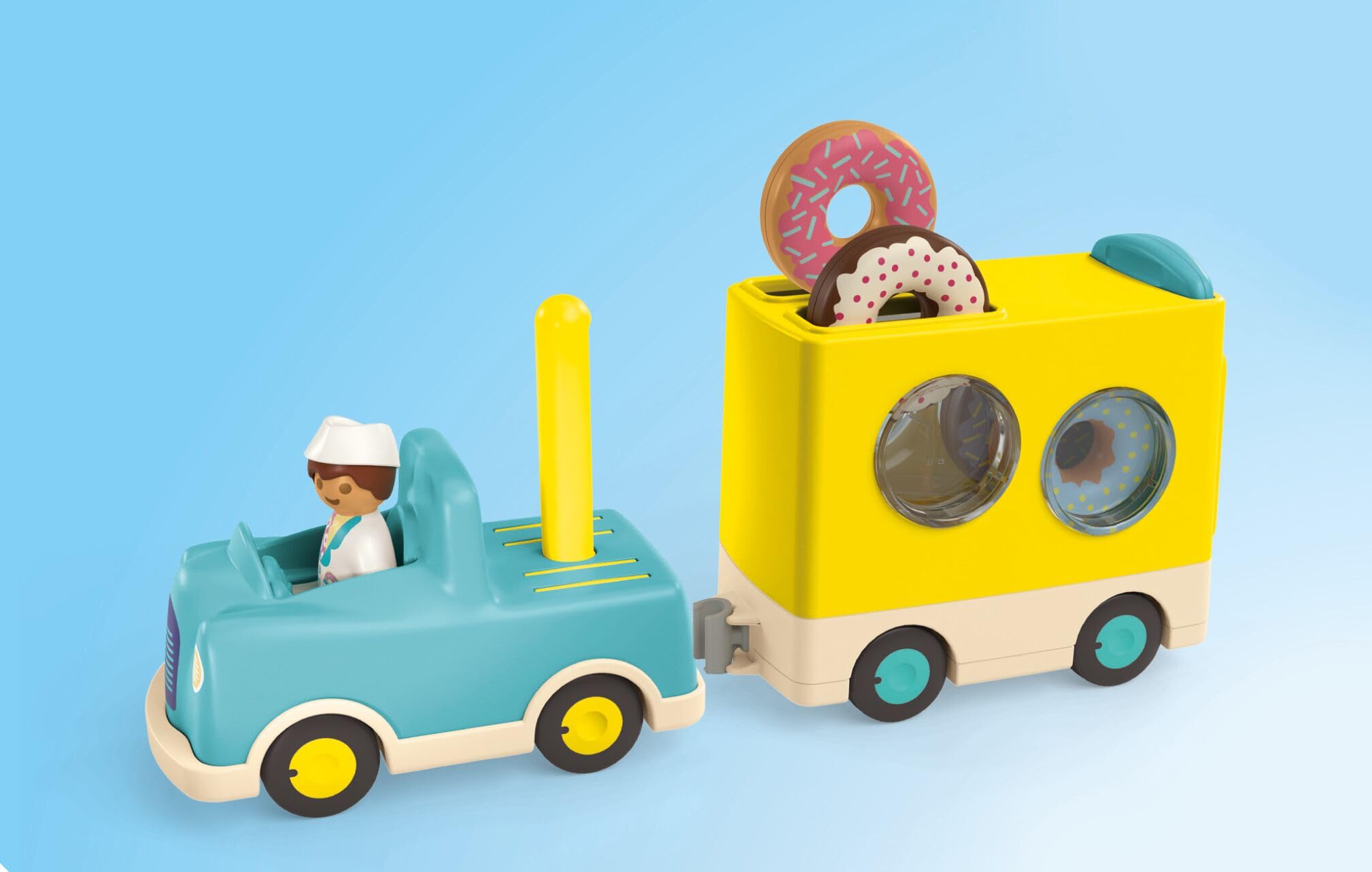 Foto 8 pulgar | Camión Toy Playmobil Junior Donut Con Apilamiento Y Clasificación, 1+ - Venta Internacional.