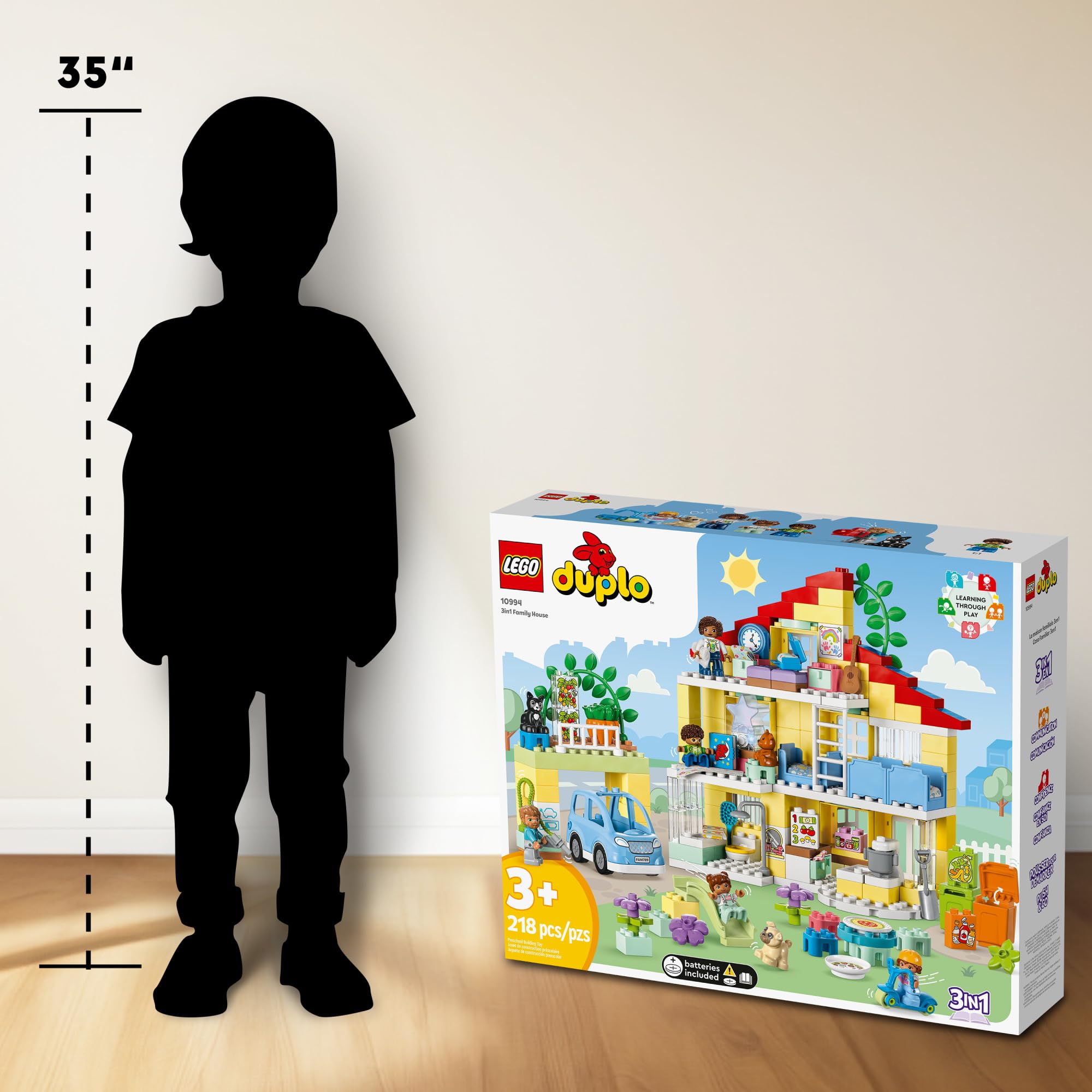 Foto 5 pulgar | Set De Juguetes De Construcción Lego Duplo Town 3 En 1 Family House 10994 - Venta Internacional.
