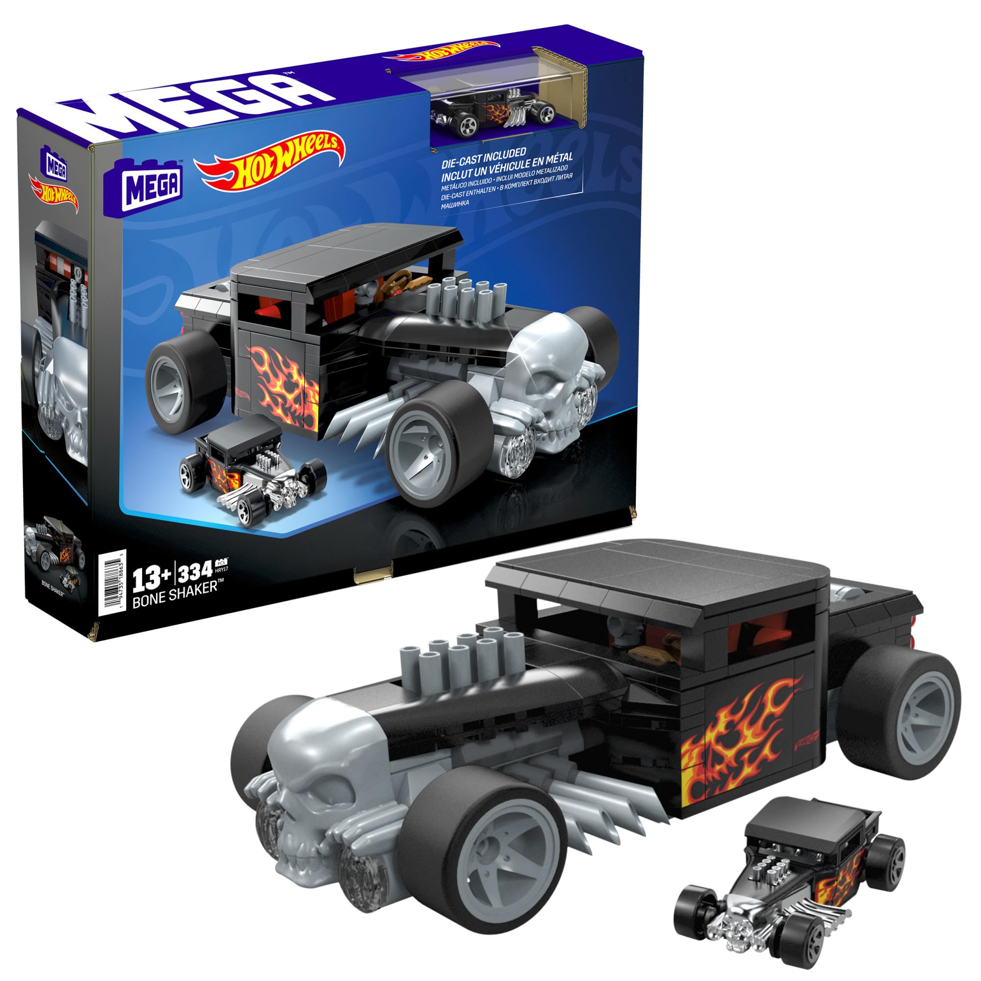 Set De Juguetes De Construcción Mega Hot Wheels Bone Shaker 334 Piezas - Venta Internacional.