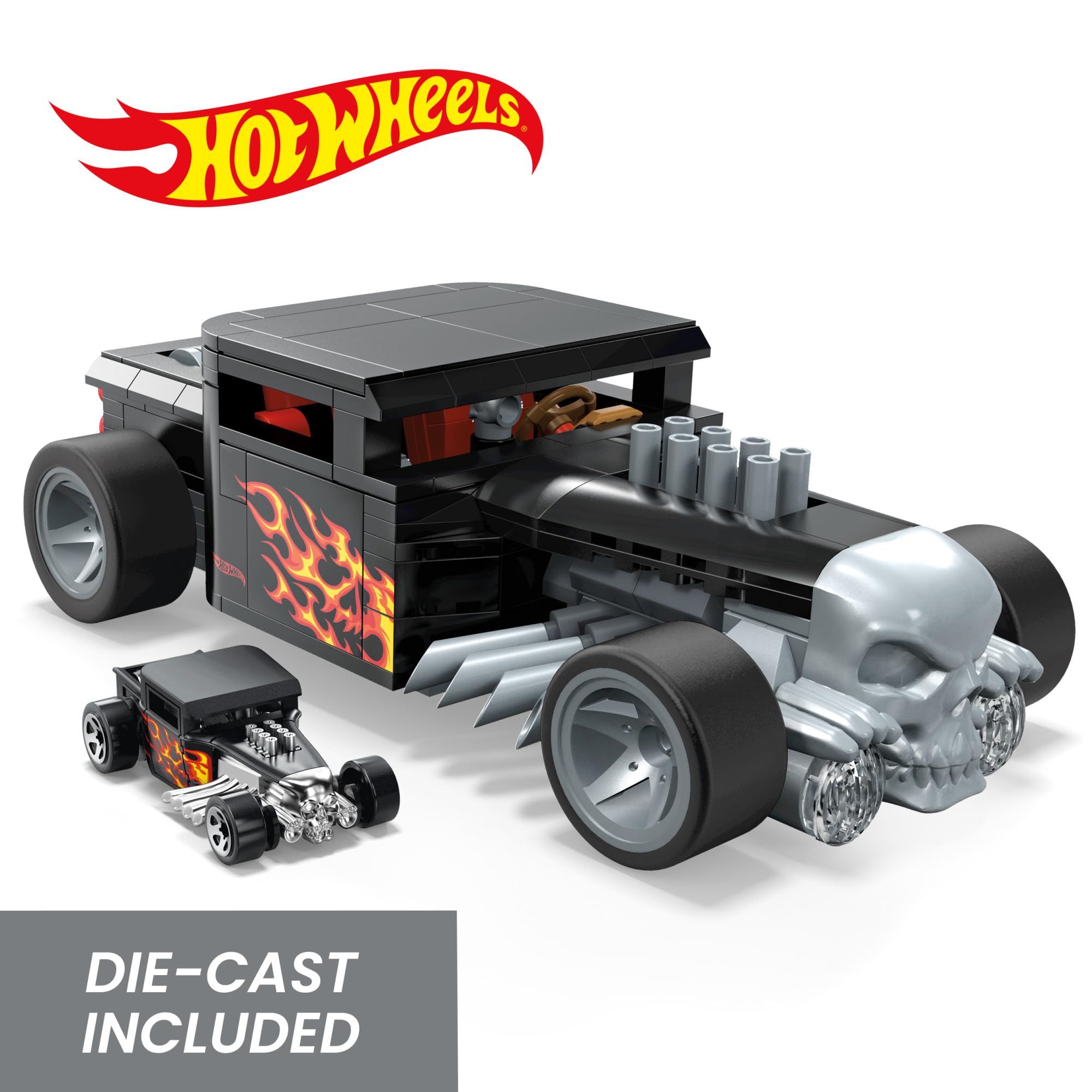 Foto 5 | Set De Juguetes De Construcción Mega Hot Wheels Bone Shaker 334 Piezas - Venta Internacional.