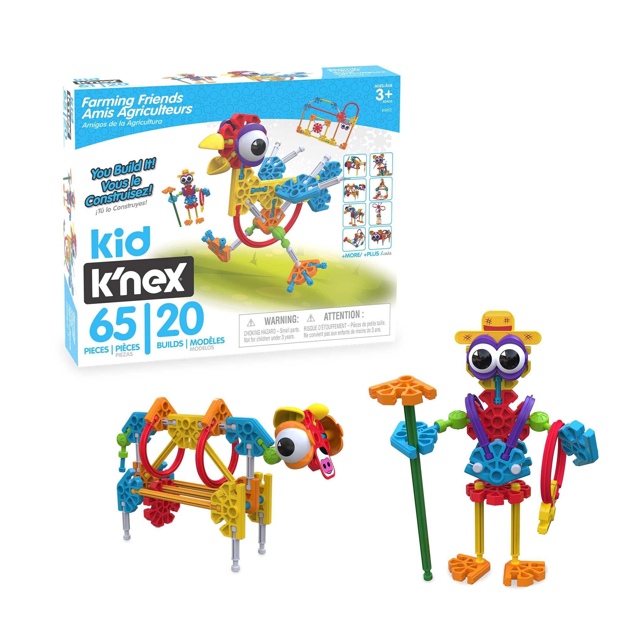 Foto 2 pulgar | Set De Construcción K'nex Kid Farmin' Friends De 65 Piezas Para Niños En Edad Preescolar - Venta Internacional.