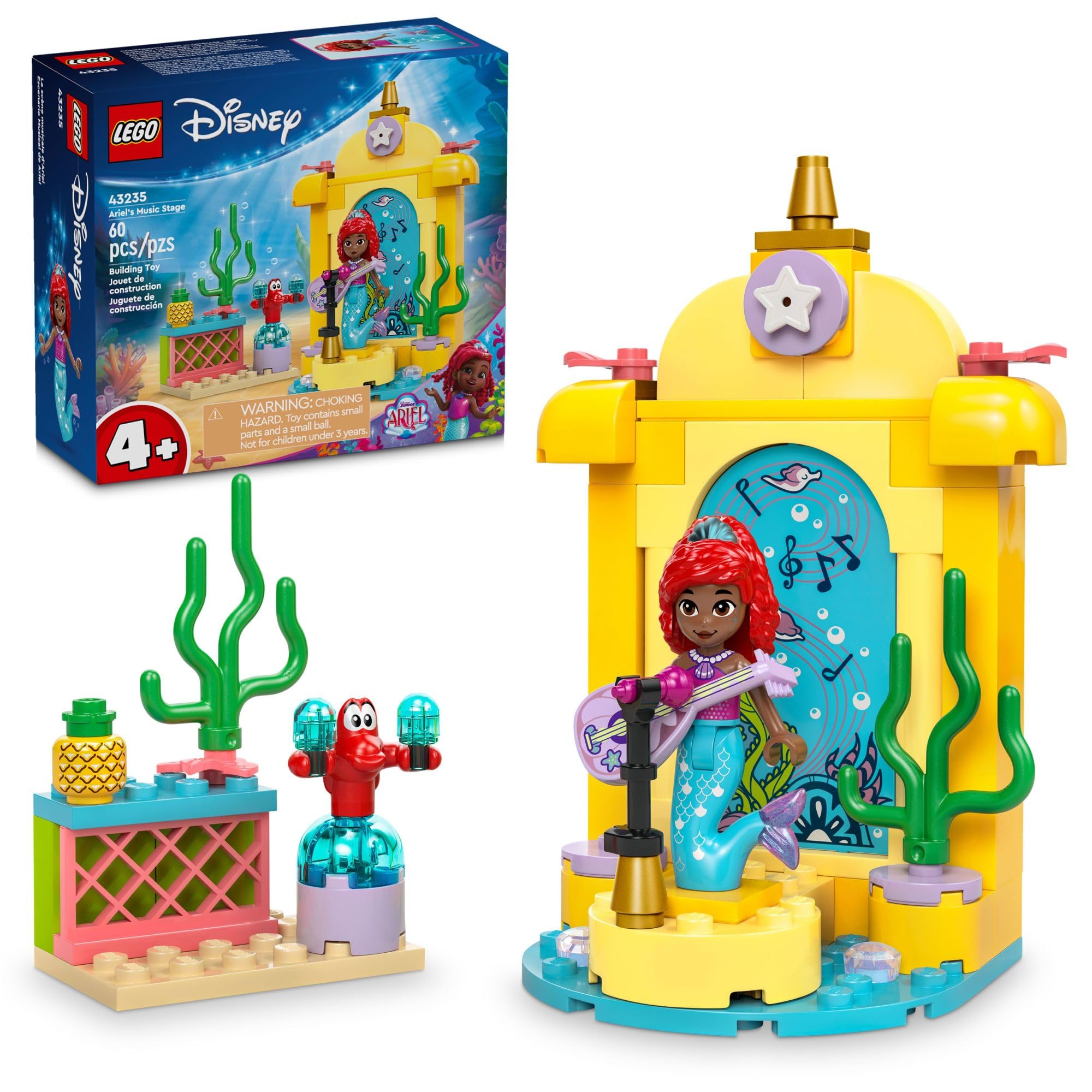 Juguete De Construcción Lego Disney Princess Ariel's Music Stage 43235 - Venta Internacional.
