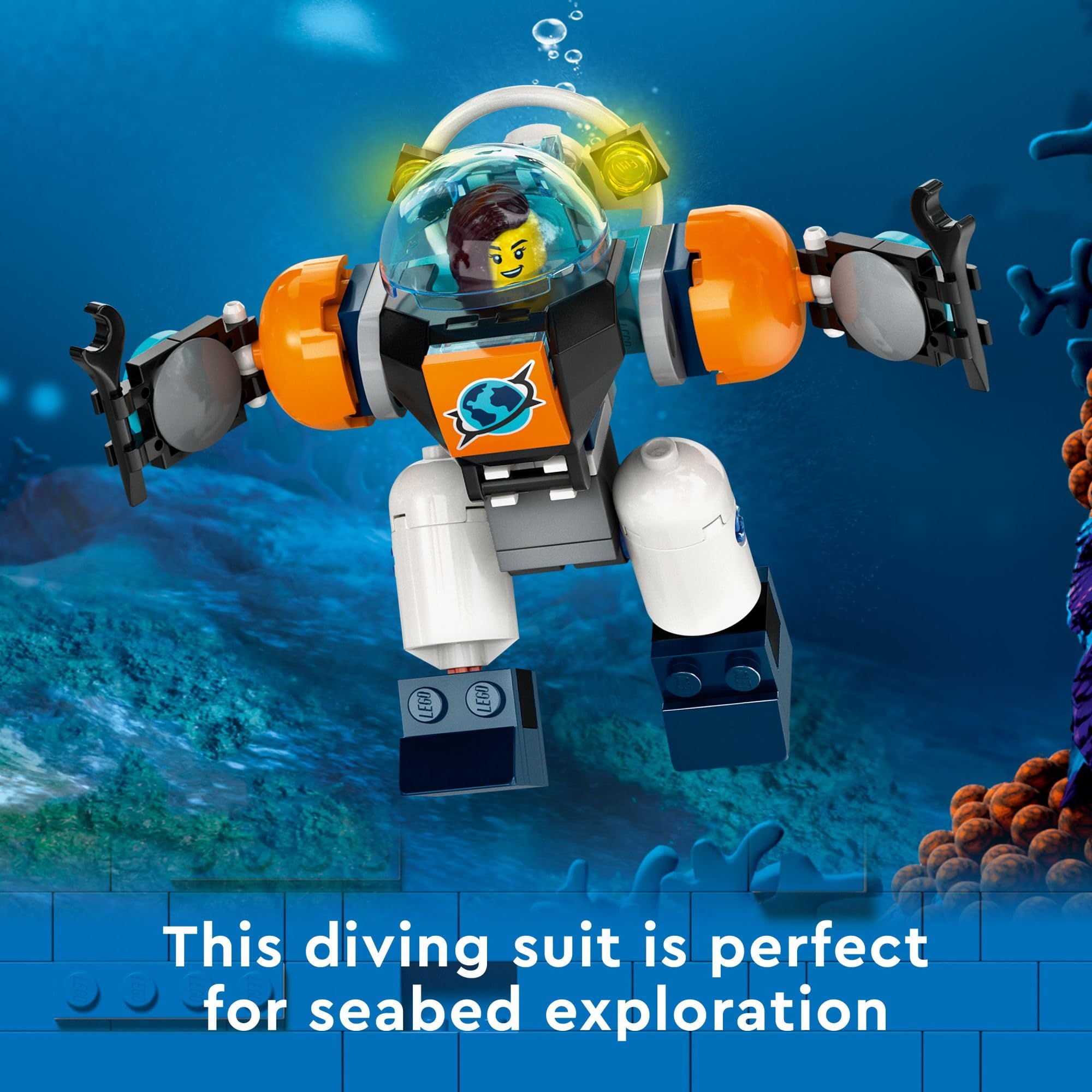 Foto 5 | Set De Juguetes De Construcción Lego City Deep-sea Explorer Submarine 60379 - Venta Internacional.