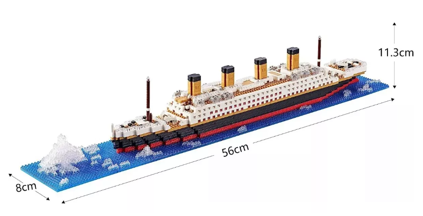 Foto 4 pulgar | Puzzle 3d Titanic Maquetas Barco 1878 Pzs,juguetes Bloques  Wünd