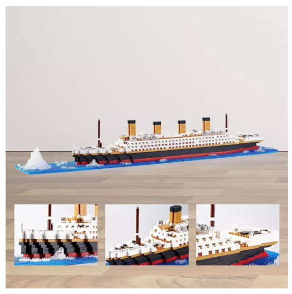 Foto 5 pulgar | Puzzle 3d Titanic Maquetas Barco 1878 Pzs,juguetes Bloques  Wünd