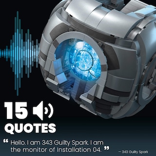Foto 4 | Juguete De Construcción Mega Halo, Modelo 343, Guilty Spark, 609 Unidades - Venta Internacional.