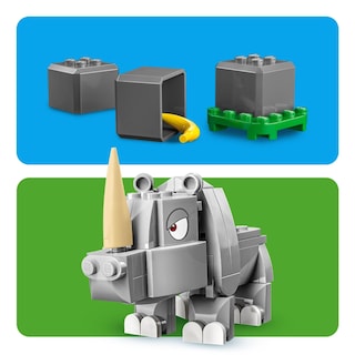 Foto 6 | Set de Expansión Lego Super Mario Rambi The Rhino 71420 - Venta Internacional