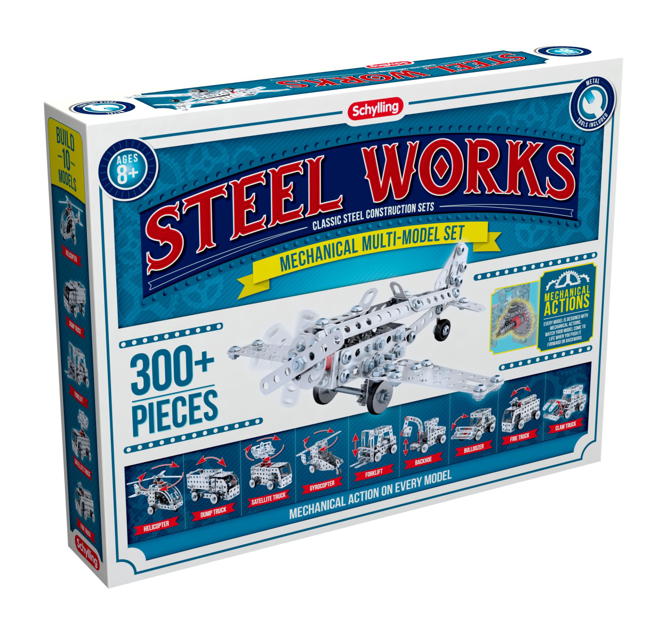 Set De Construcción De Acero Schylling Steel Works Mechanical 300 Piezas - Venta Internacional.