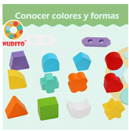 Foto 3 pulgar | Juguete Educativo Wünd Apilable Tirar Empujar Madera Forma Niños