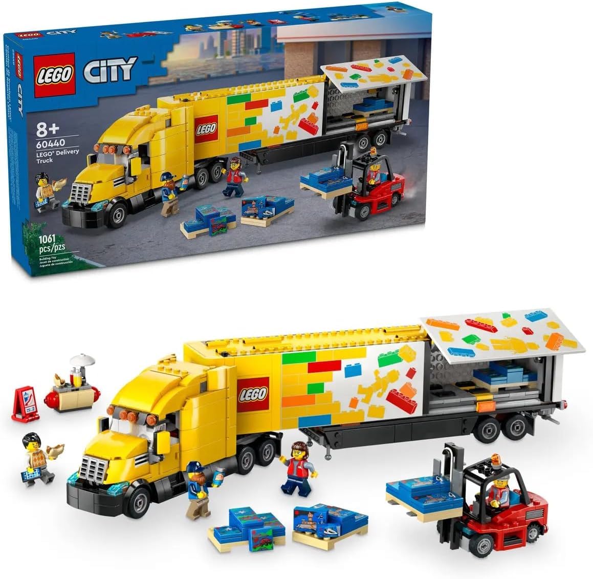 Camión De Juguete Lego City Delivery Truck (60440) Con Minifiguras - Venta Internacional.