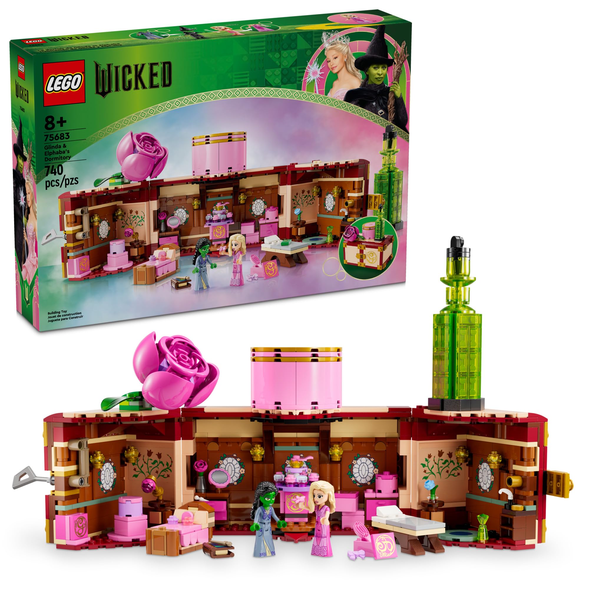 Foto 2 pulgar | Juguete Coleccionable Lego Wicked Glinda & Elphaba's Dormitory 75683 - Venta Internacional.