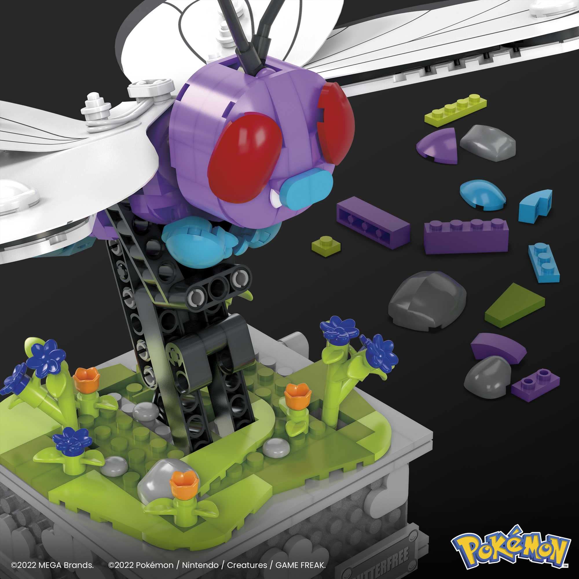 Foto 5 | Set De Juguetes De Construcción Mega Pokémon Motion Butterfree 605 Piezas - Venta Internacional.