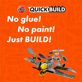 Foto 2 | Kit De Maquetas De Plástico Airfix Quickbuild Messerschmitt 109 - Venta Internacional.