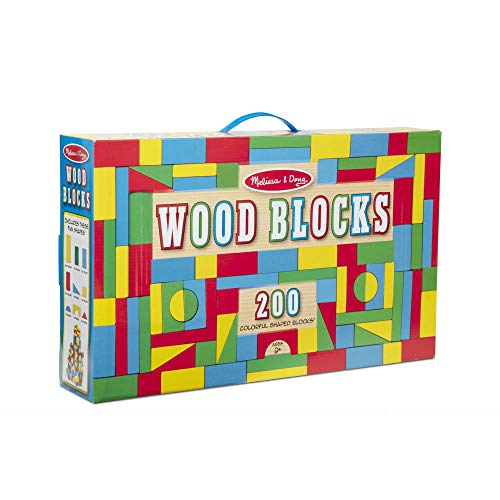 Set Melissa & Doug Block, 200 Unidades En 4 Colores, 9 Forma - Venta Internacional.