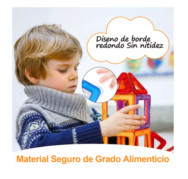 Foto 4 pulgar | Bloques De Construcción Magnéticos Juguetes 60 Pza Niños