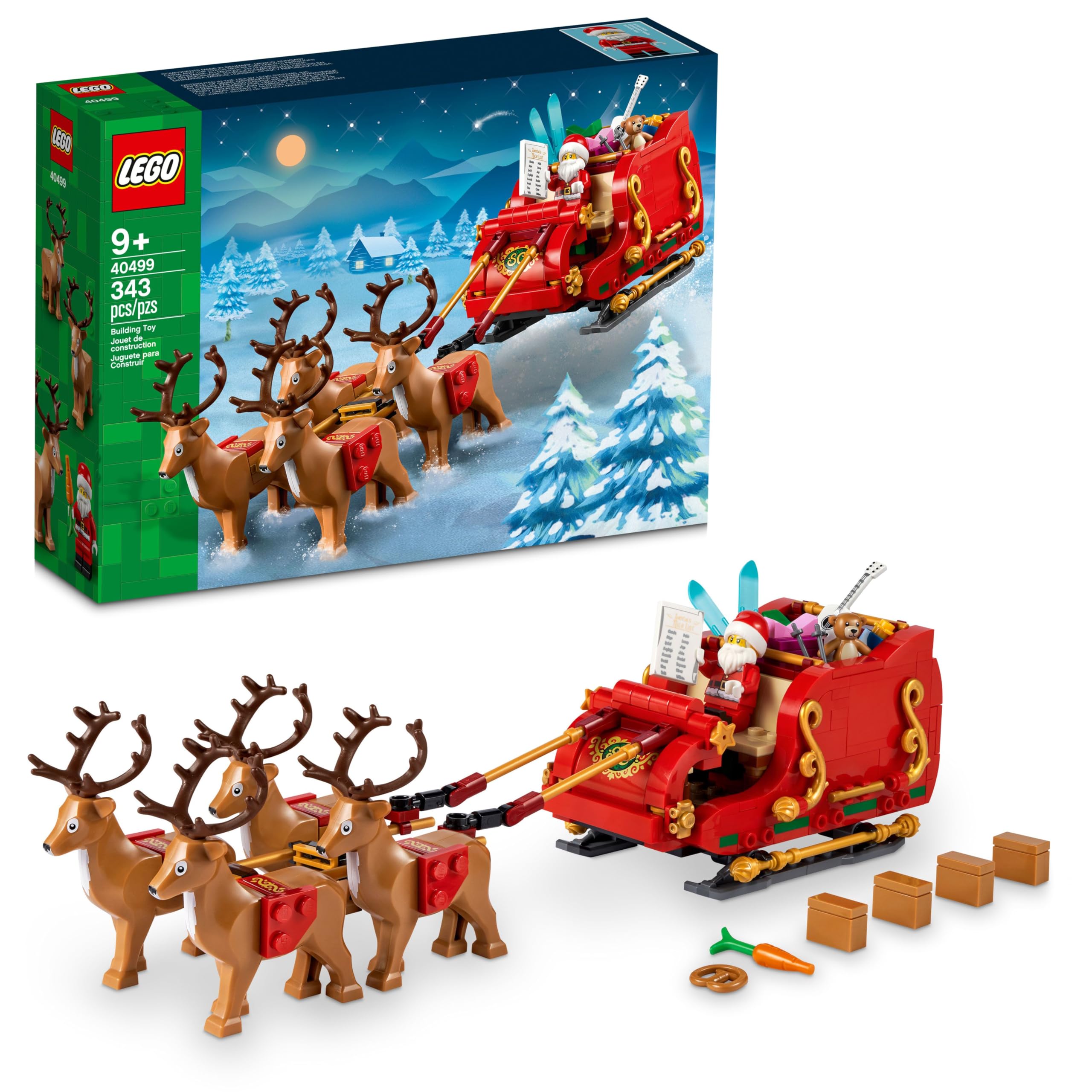 Foto 2 pulgar | Set De Construcción Lego Santa's Sleigh 40499 Para Niños De 9 A 13 Años - Venta Internacional.