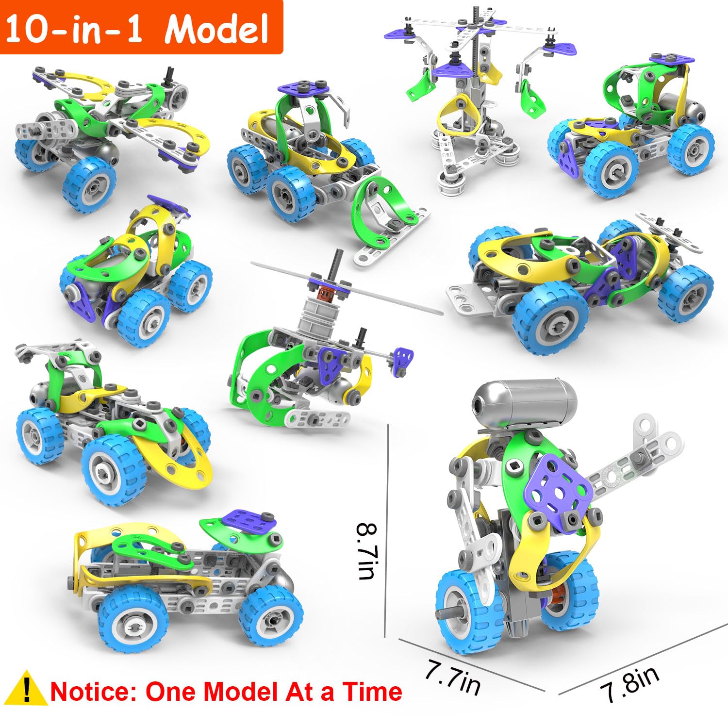 Foto 6 | Edificio Eléctrico 10 En 1 De Stem Toys Tsomtto, 109 Piezas, 5 A 8 Años - Venta Internacional.