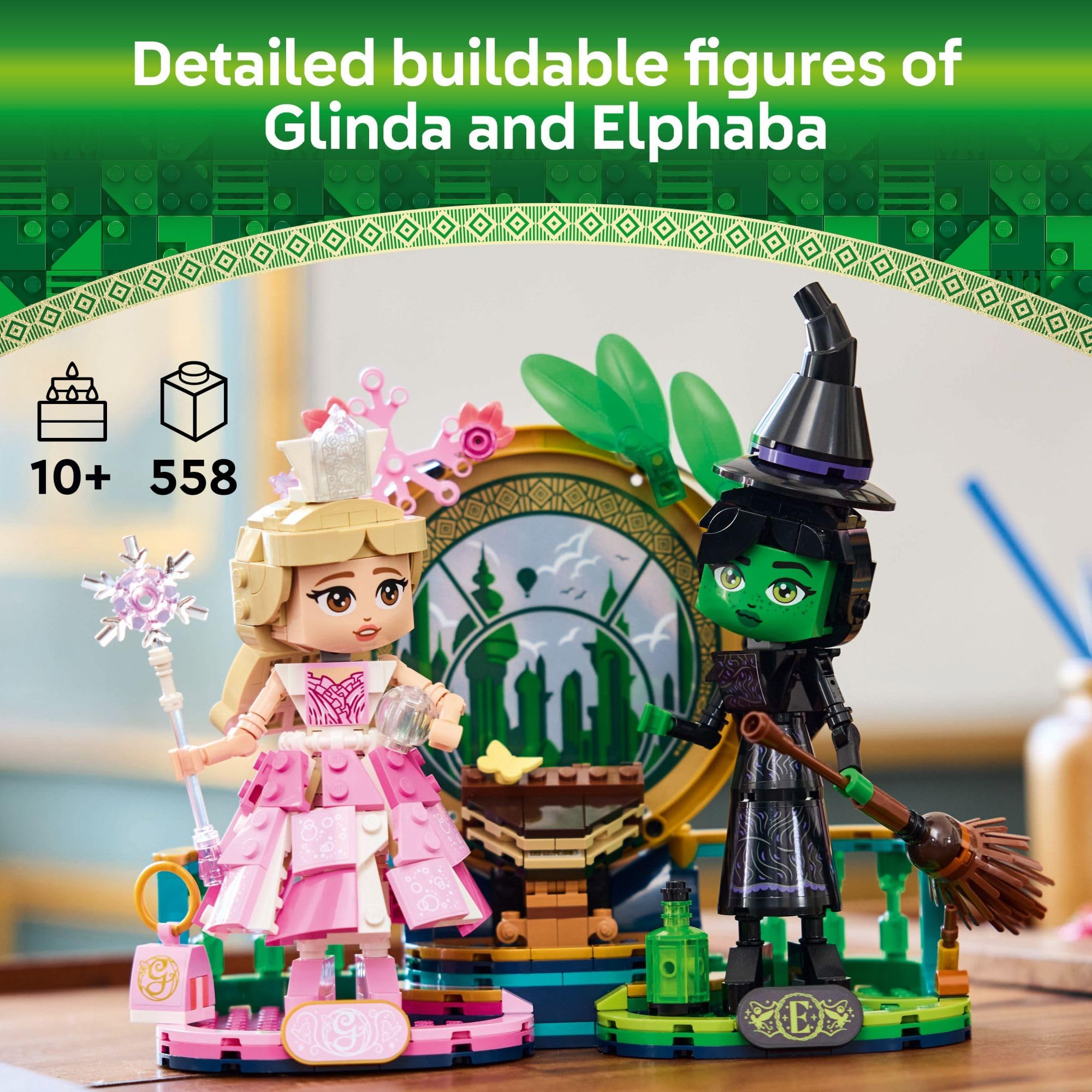 Foto 2 | Juguete De Construcción Lego Wicked Elphaba & Glinda Figures 75682 - Venta Internacional.