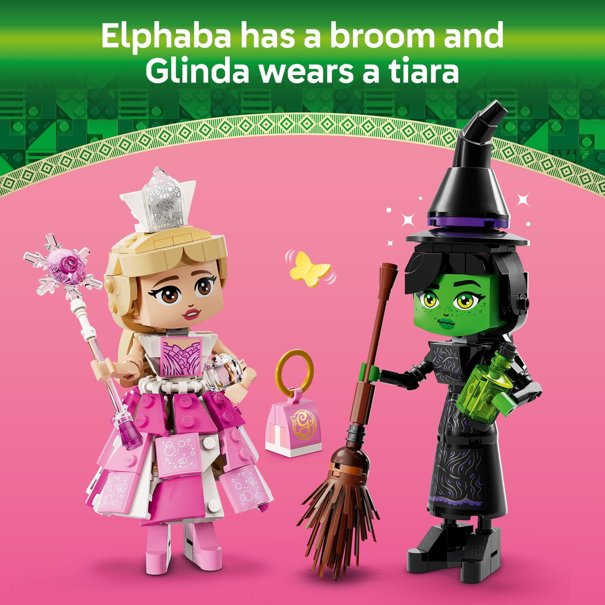 Foto 5 | Juguete De Construcción Lego Wicked Elphaba & Glinda Figures 75682 - Venta Internacional.