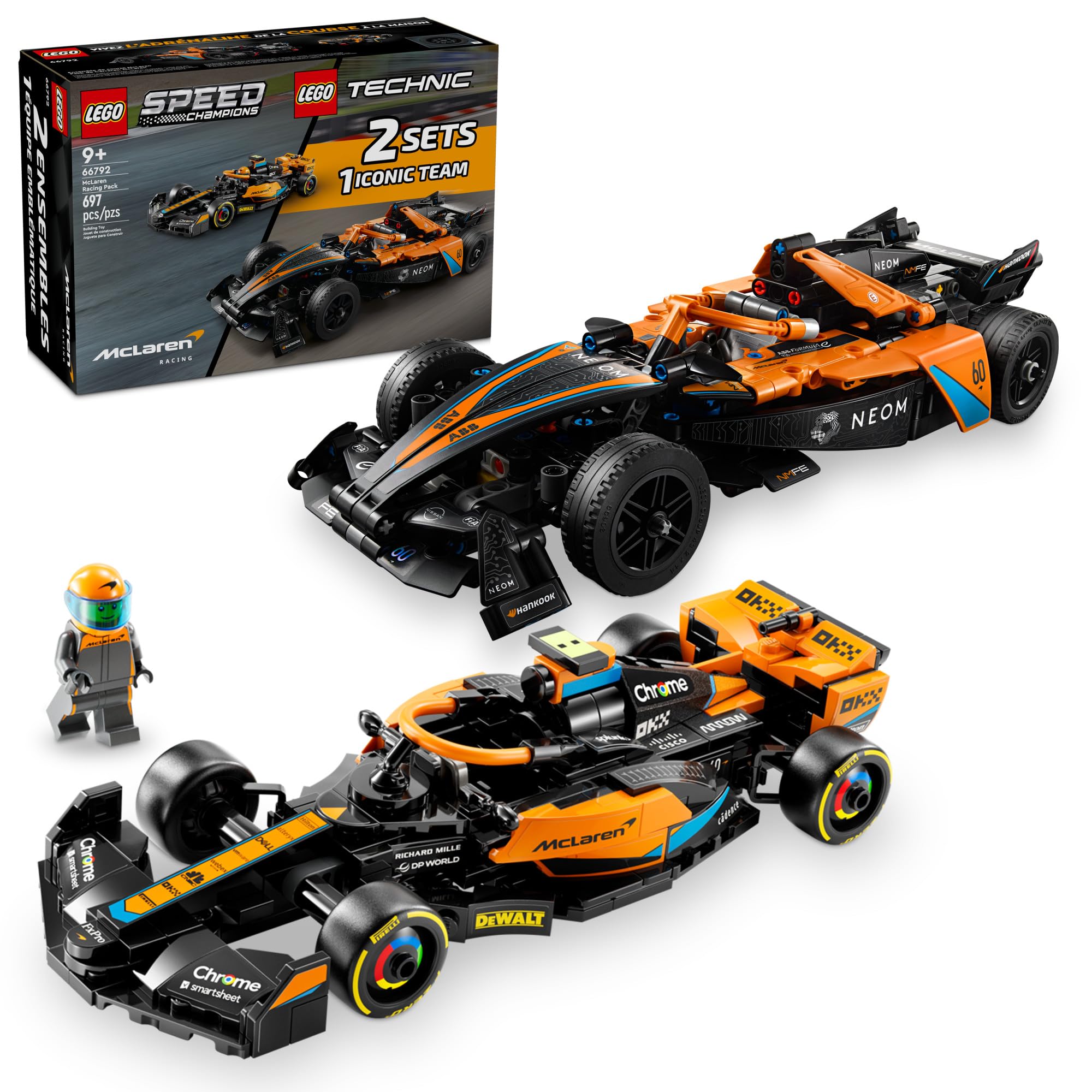 Foto 2 pulgar | Juguete Lego Technic & Speed Champions Mclaren Racing Pack 66792 - Venta Internacional.