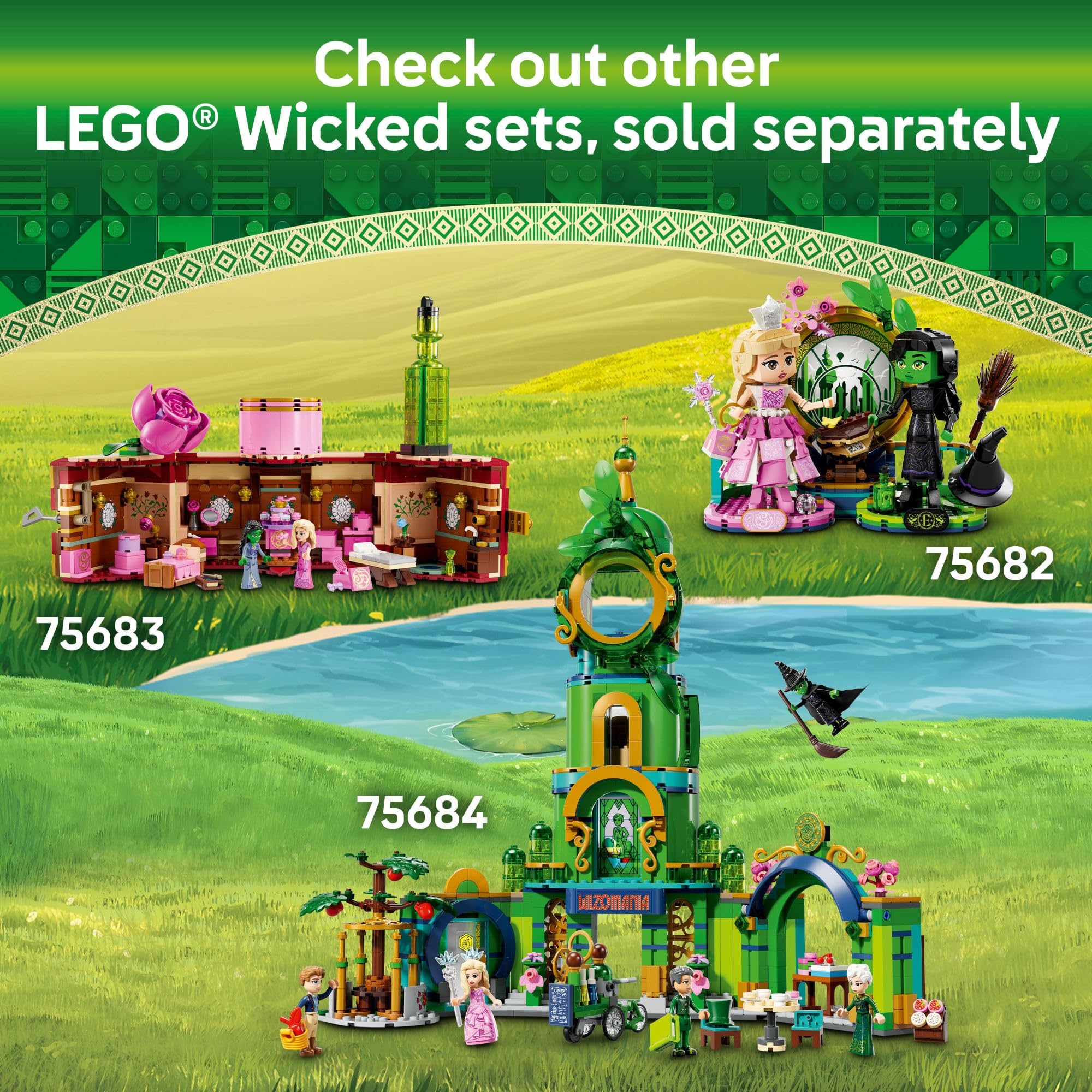 Foto 6 | Juguete De Construcción Lego Wicked Glinda, Elphaba & Nessarose 75681 - Venta Internacional.