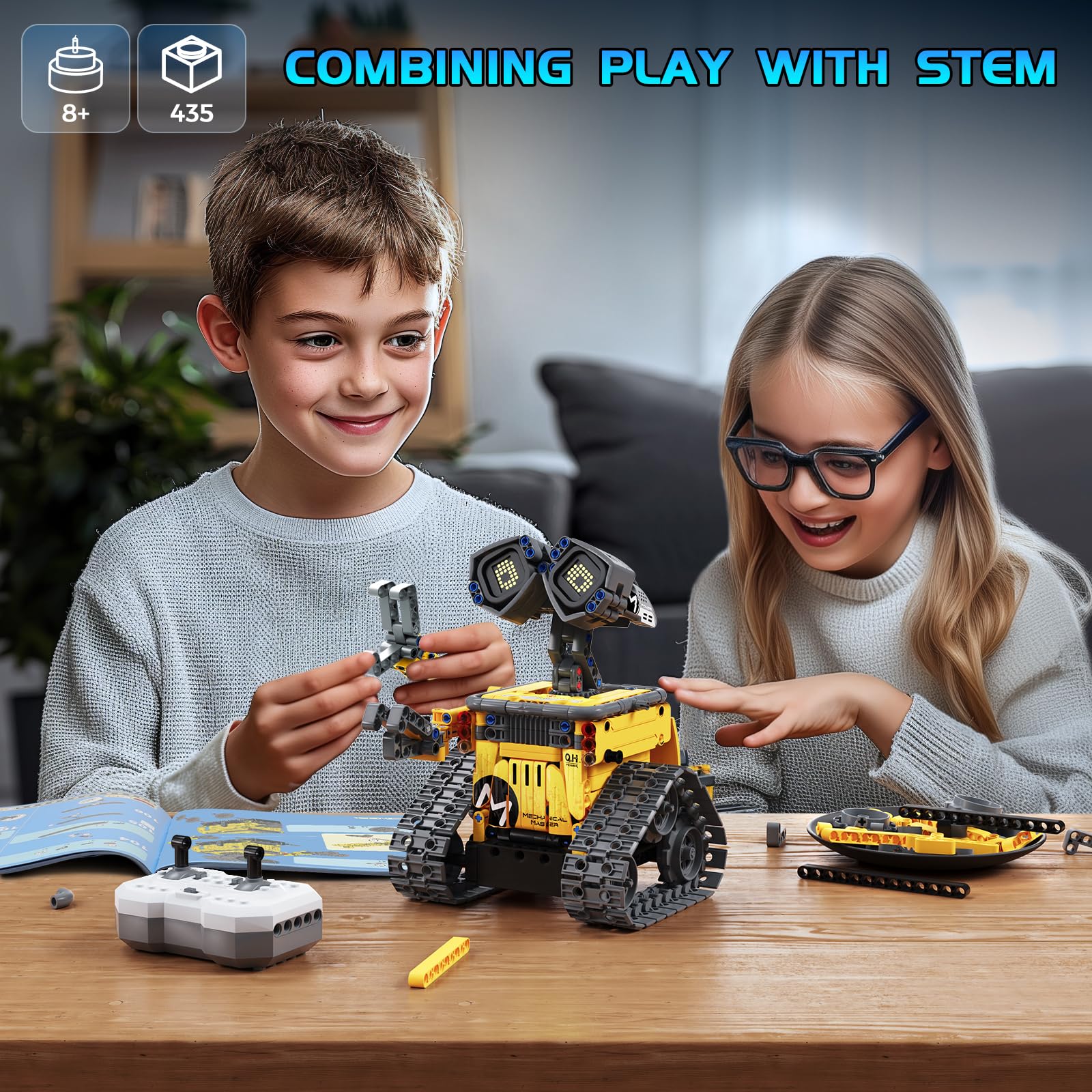 Foto 7 pulgar | Robot De Construcción Stem Sillbird Wall Robot 5 En 1 Con 435 Piezas - Venta Internacional.