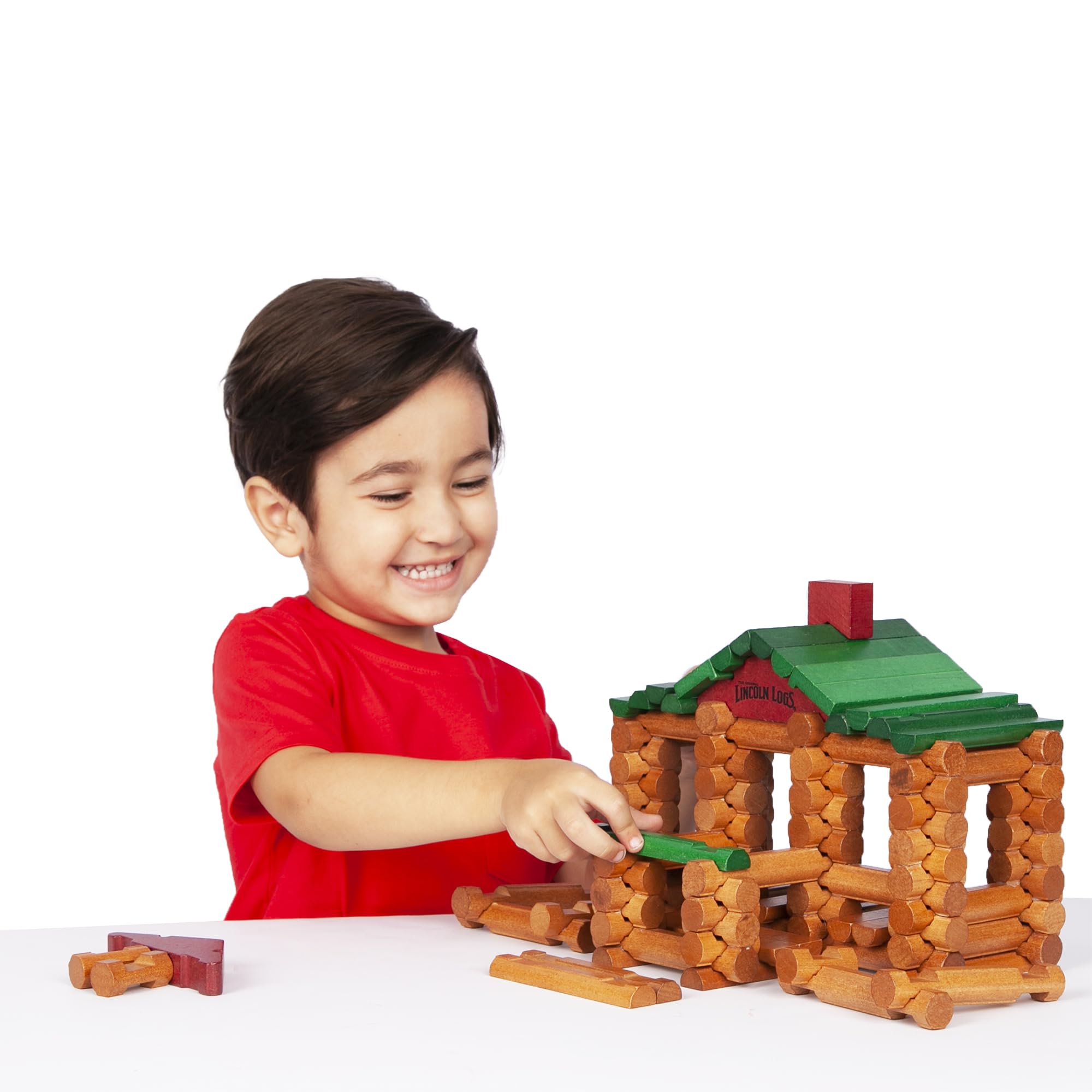 Foto 5 | Juguete De Construcción Basic Fun Lincoln Logs Para 100 Aniversario, 111 Unidades - Venta Internacional.