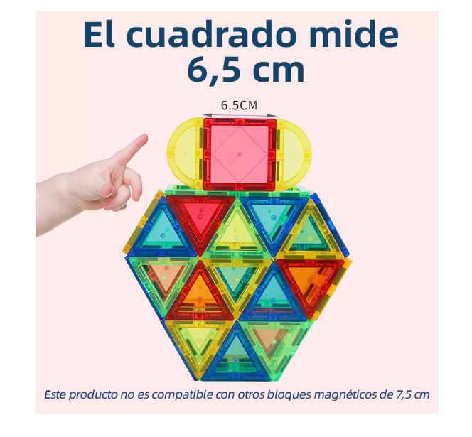 Foto 5 pulgar | Ladrillos Magnéticos Wünd  Bloques De Construcción Ventana 54pcs