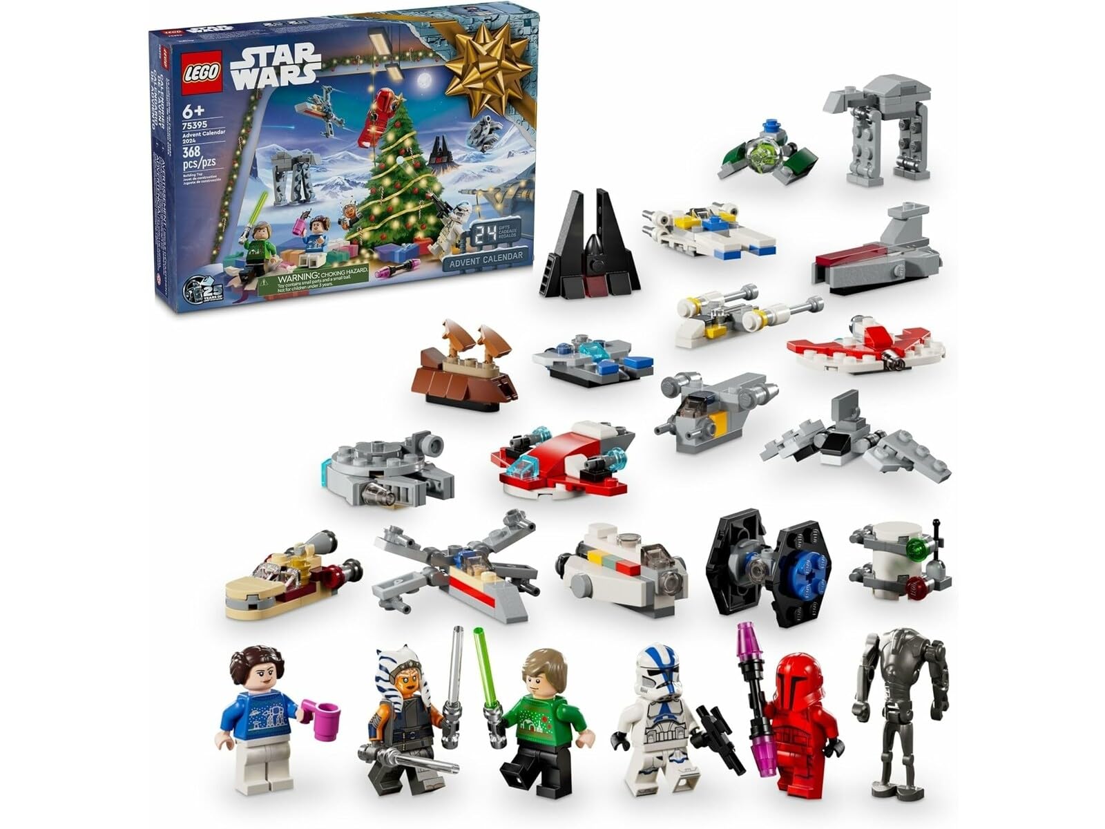 Foto 3 pulgar | Calendario De Adviento Lego Star Wars 2024 Con 18 Minimodelos De Más De 6 Años - Venta Internacional.