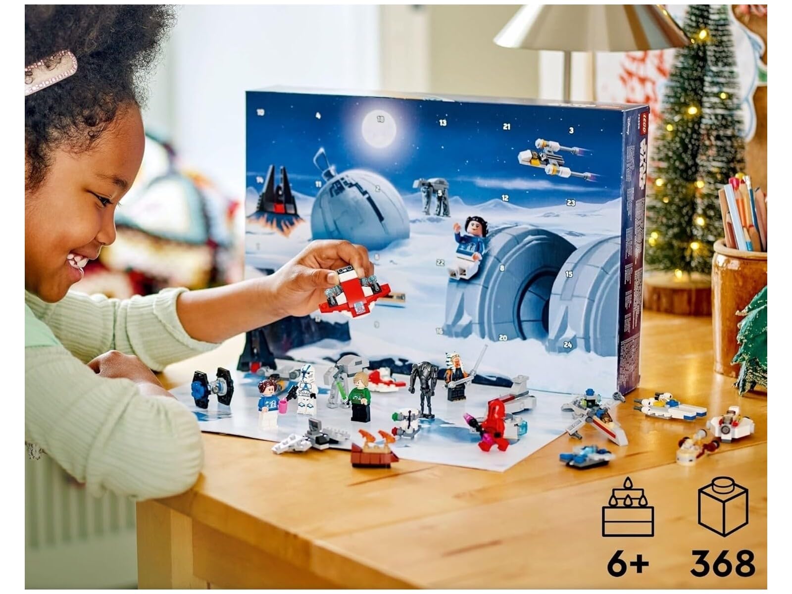 Foto 4 pulgar | Calendario De Adviento Lego Star Wars 2024 Con 18 Minimodelos De Más De 6 Años - Venta Internacional.